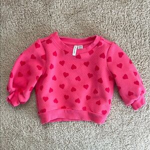 6-12 Month Janie & Jack Heart Quilted Sweatshirt. Gently used.